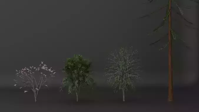 PBR tree asset pack  3D model