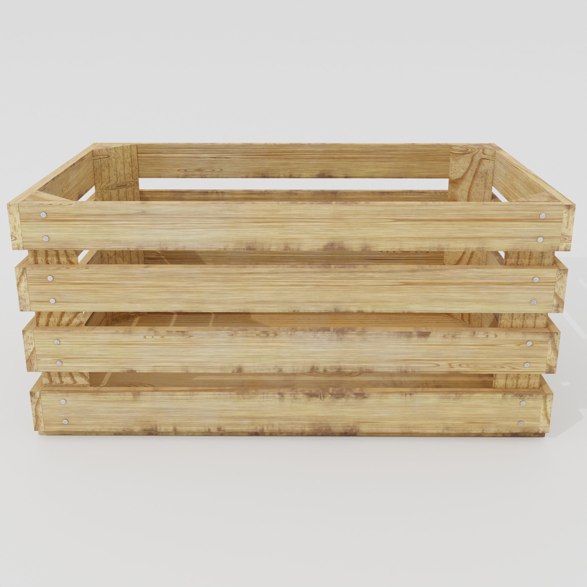 Wooden crate 03 3D model_1