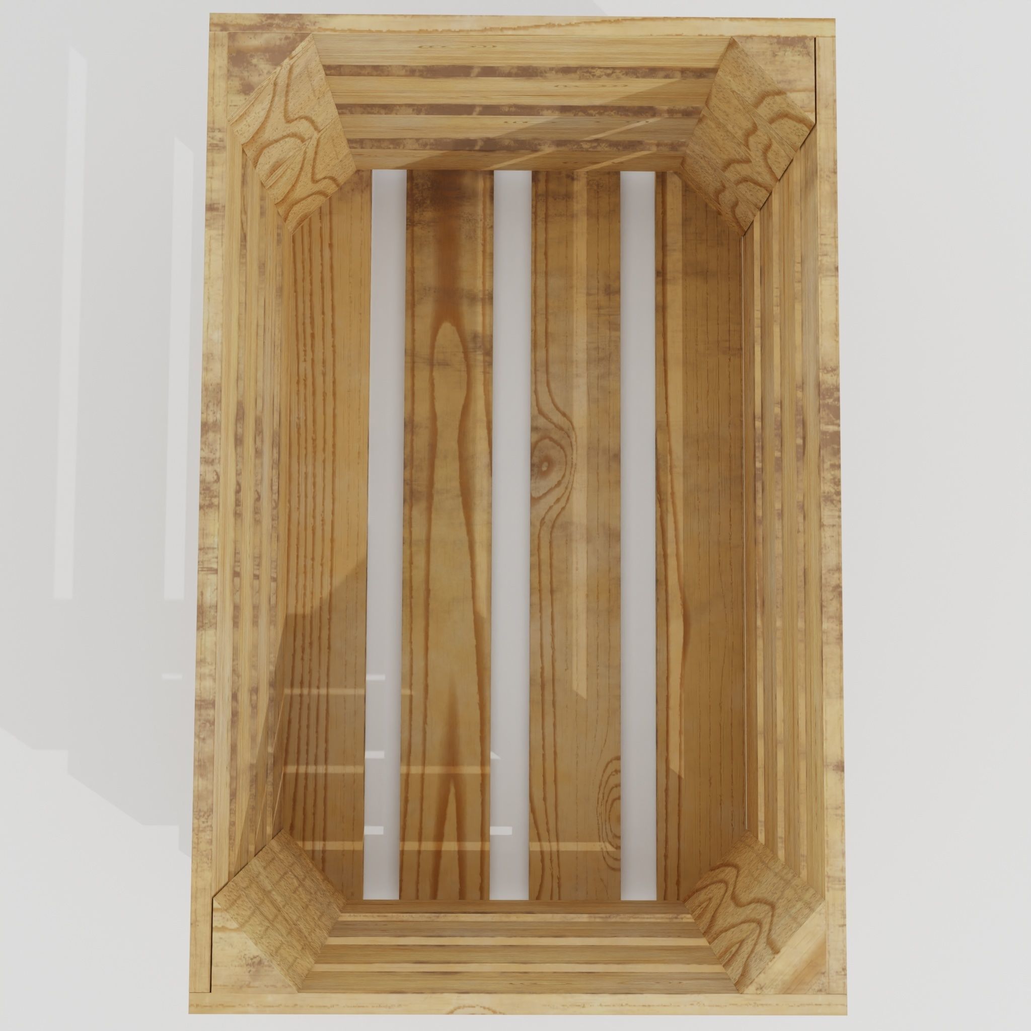 Wooden crate 03 3D model_8