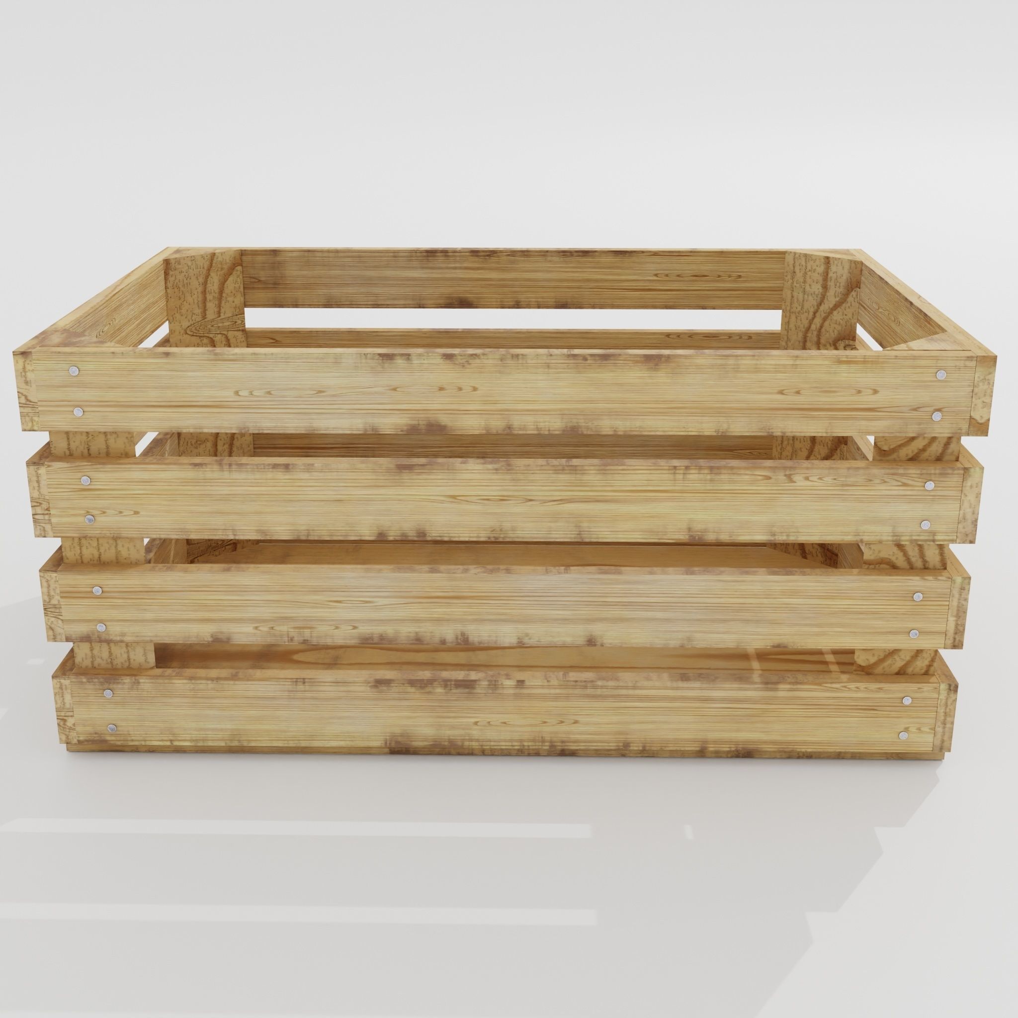 Wooden crate 03 3D model_5
