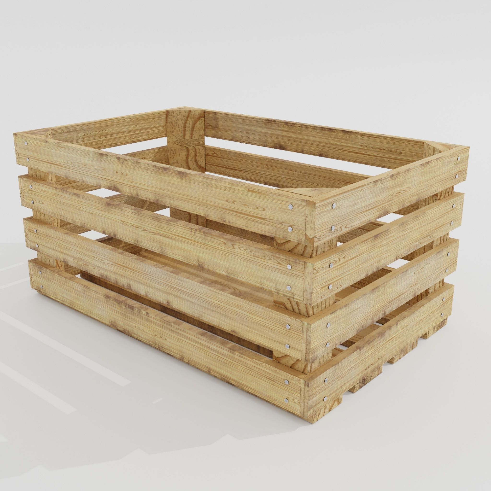 Wooden crate 03 3D model_6