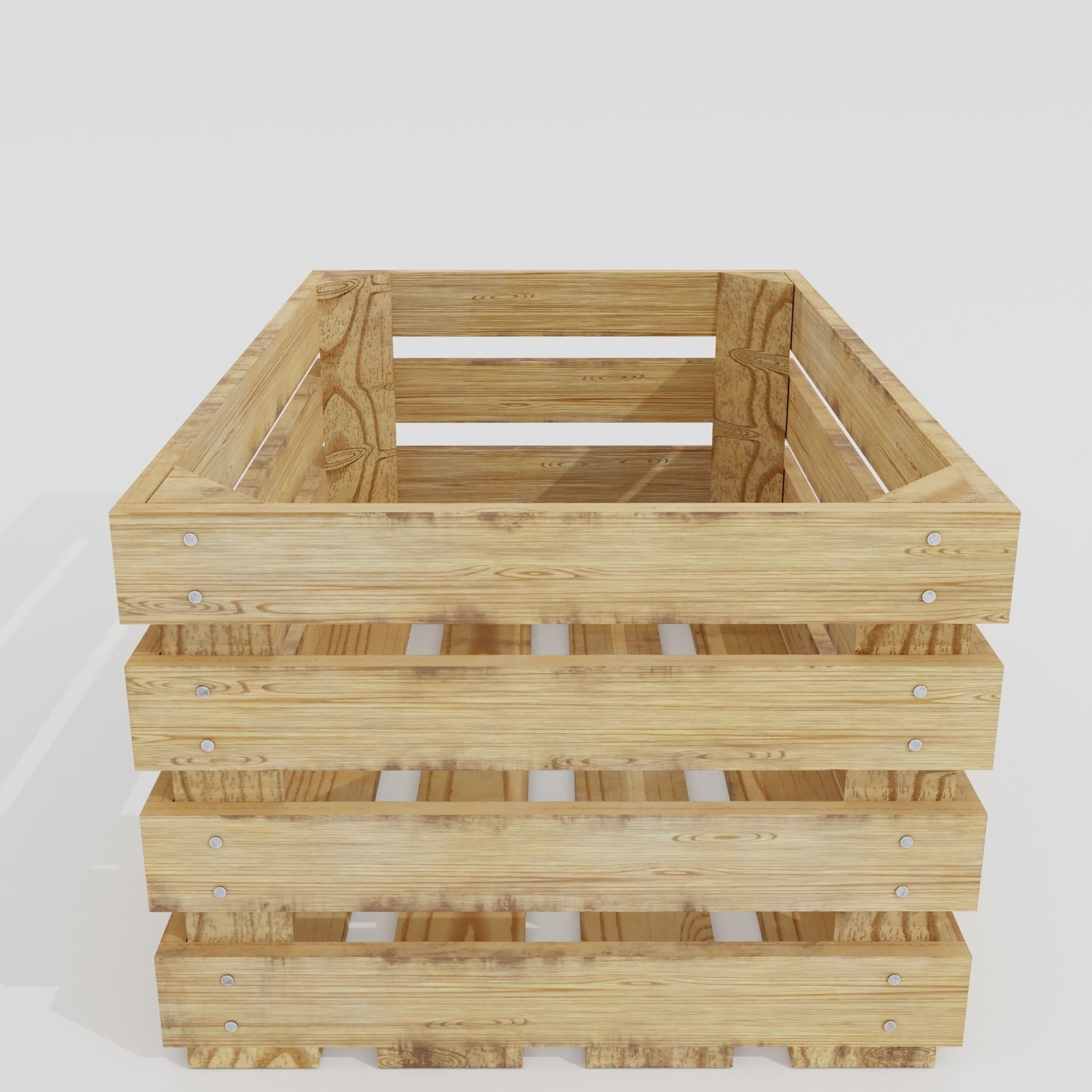Wooden crate 03 3D model_7