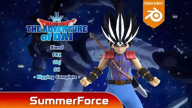 Dragonoid Dai - Dragon Quest The Adventure of Dai 3D model