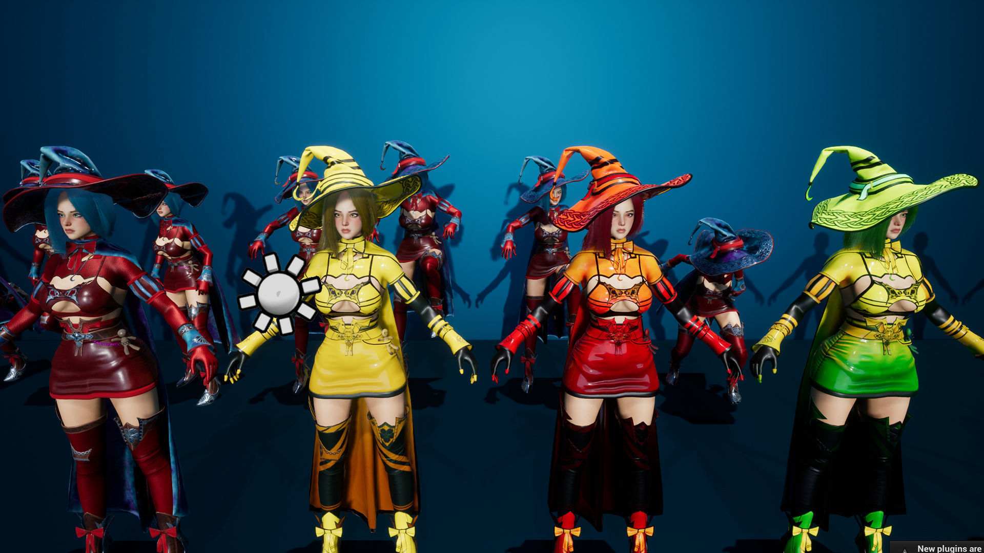 Witch  Low-poly 3D model_13