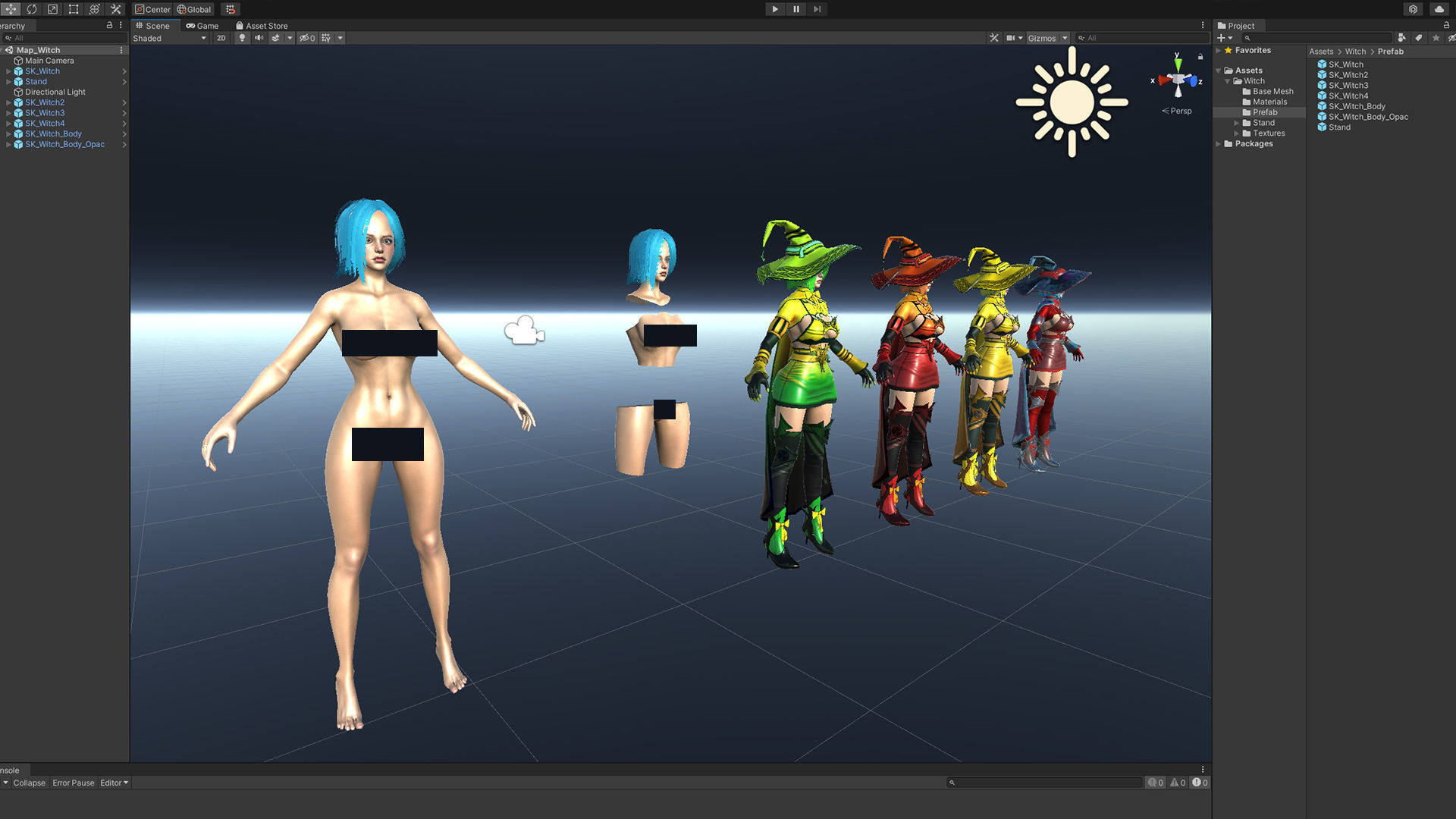 Witch  Low-poly 3D model_24