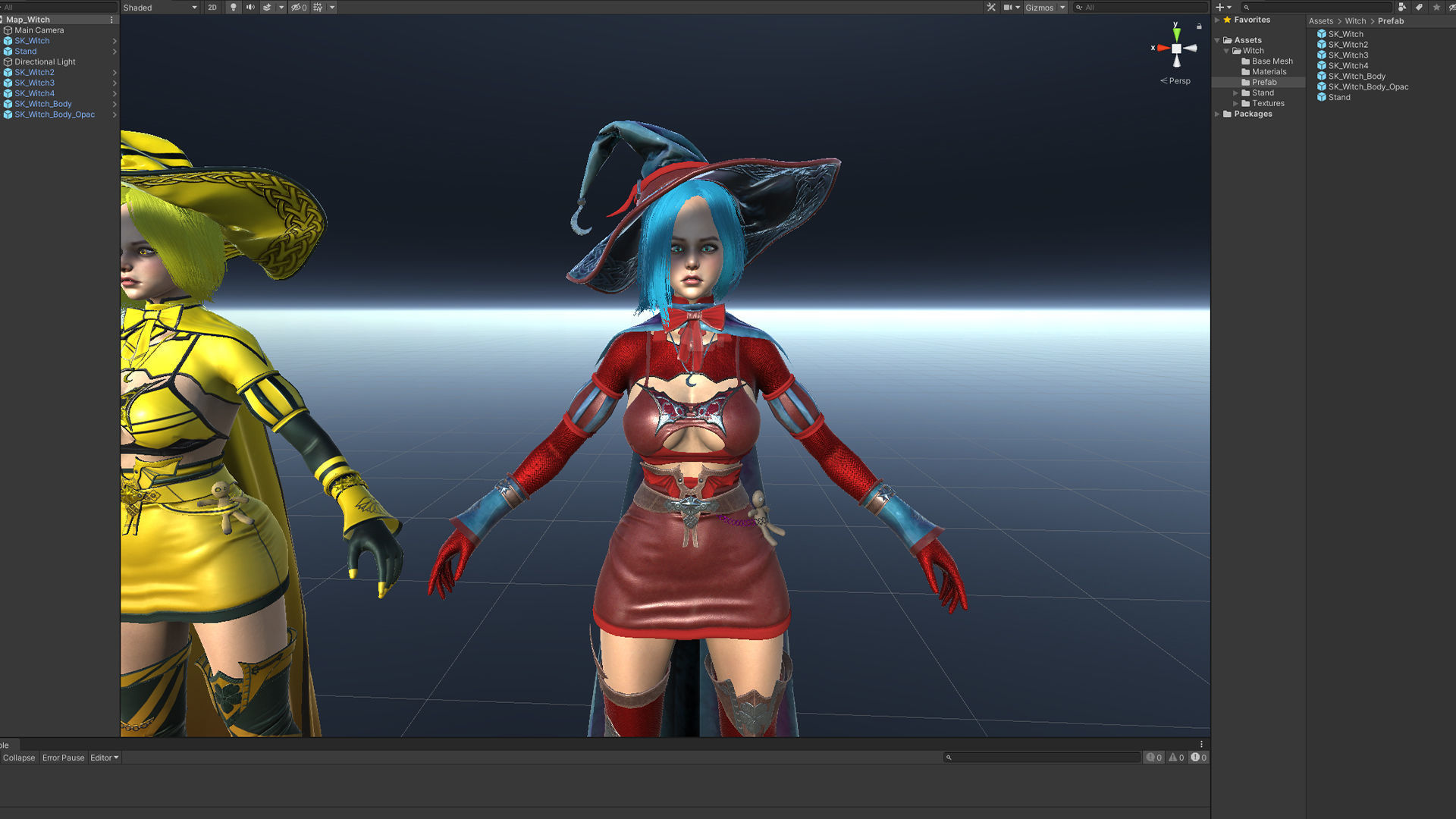 Witch  Low-poly 3D model_22