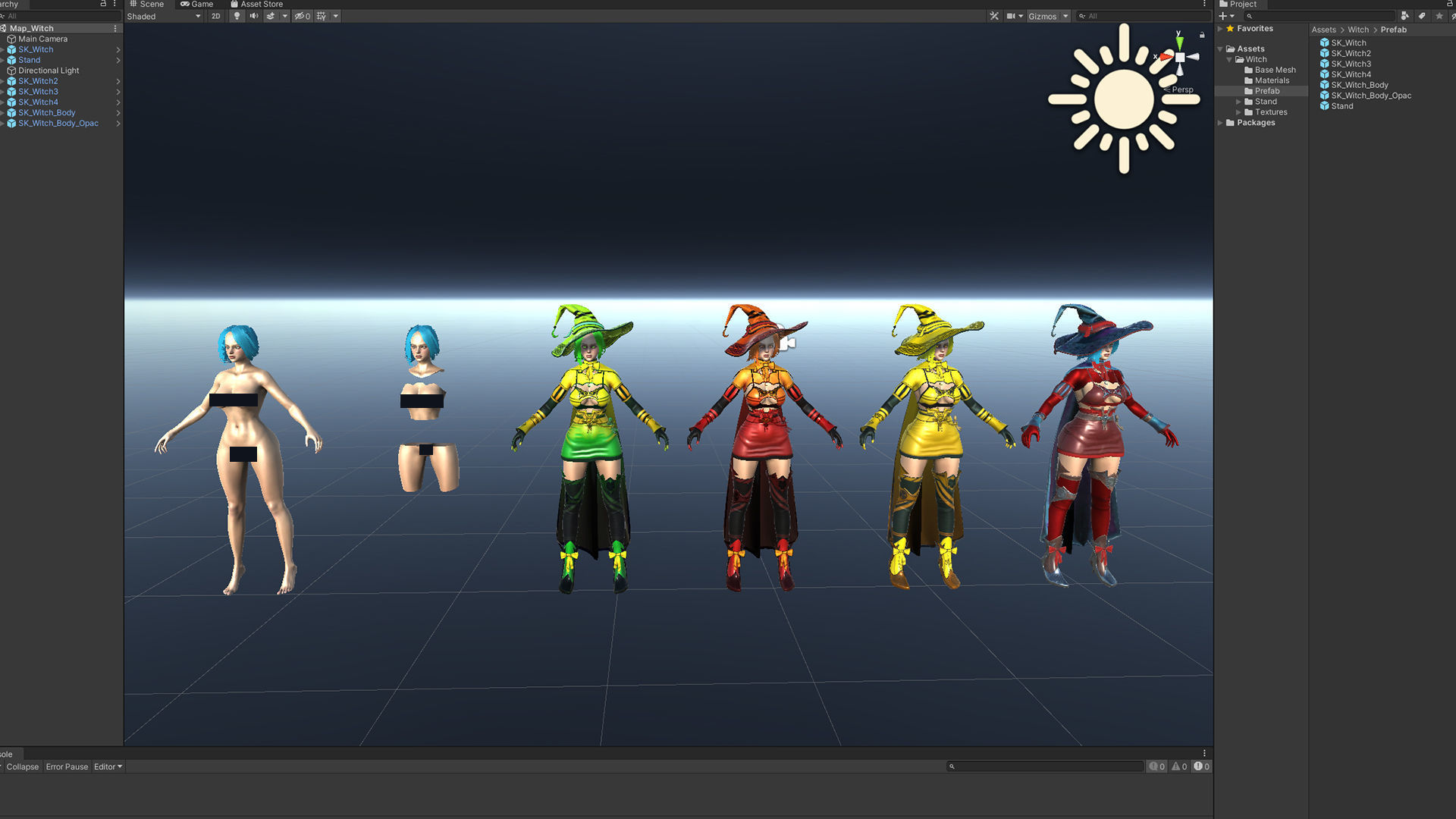 Witch  Low-poly 3D model_21