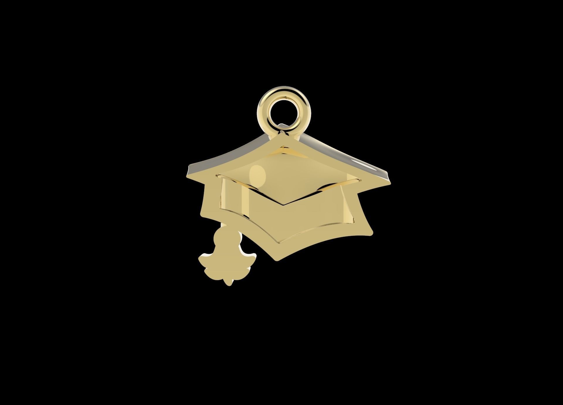 Graduation Charm ready to print 3D print model_4
