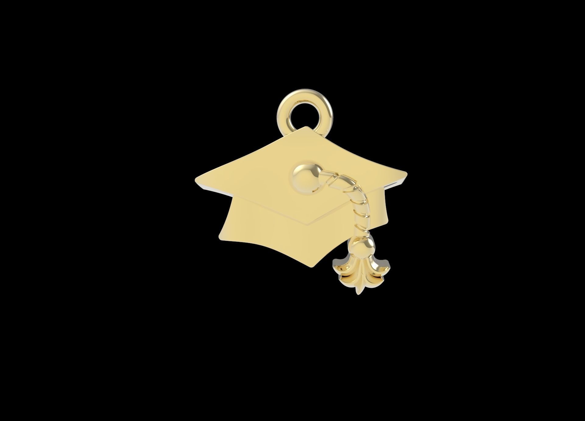 Graduation Charm ready to print 3D print model_1