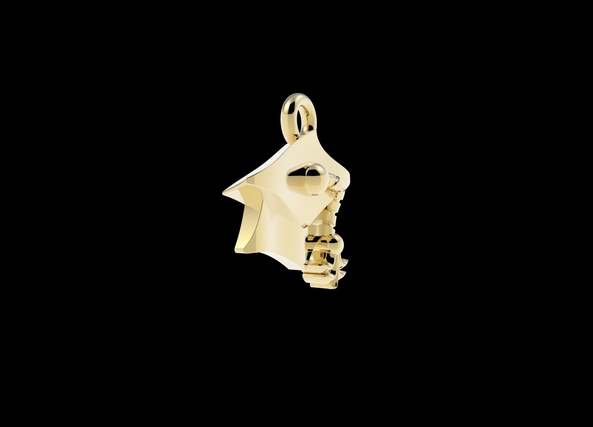 Graduation Charm ready to print 3D print model_2