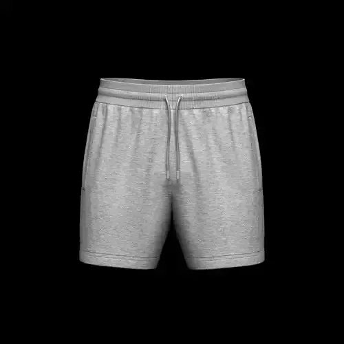 Knit Ribbed Shorts 3D model