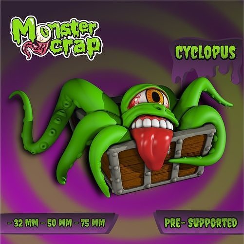 Cyclopus monster trap cyclops 3D print model
