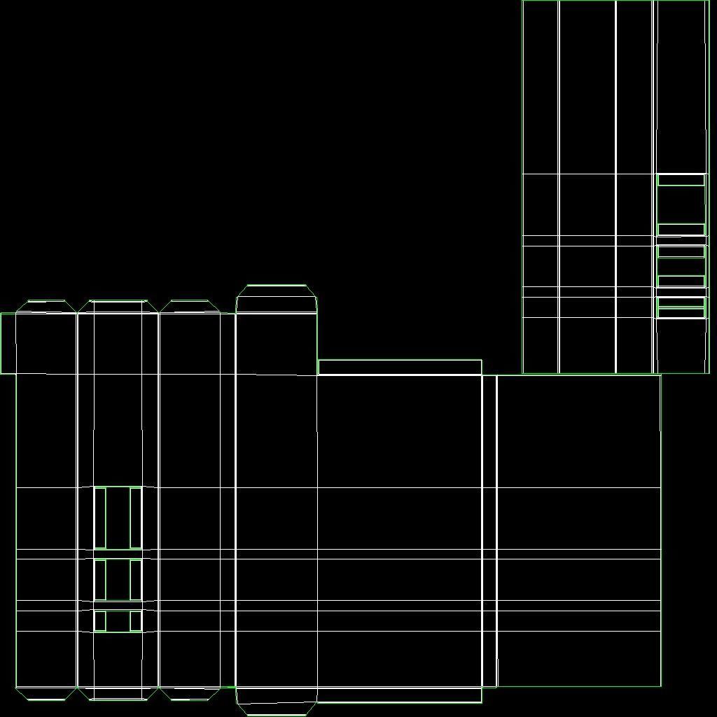 Gazebo with summer kitchen and multi-level roof 3D model_22