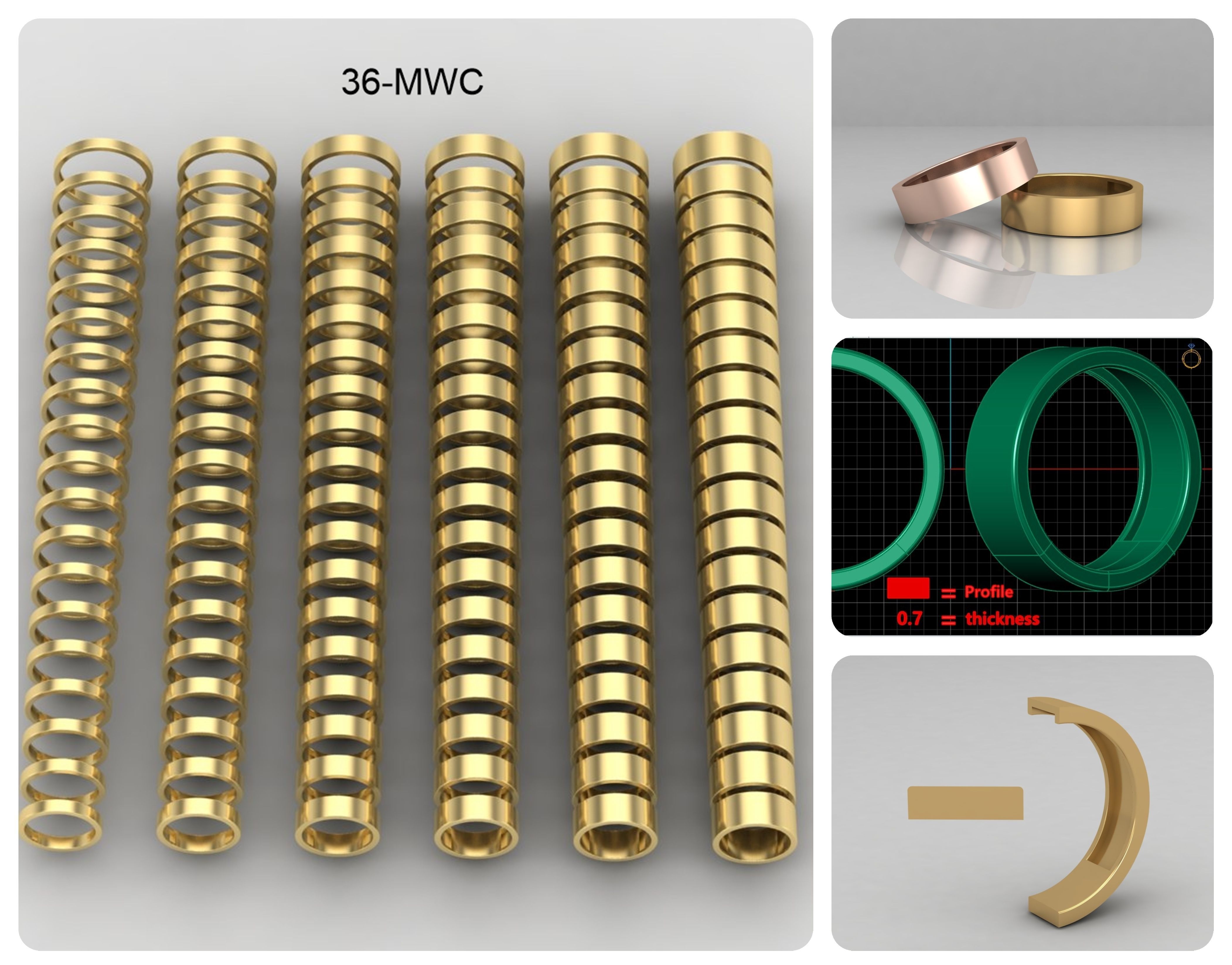 simple ring all sizes and width collection _6