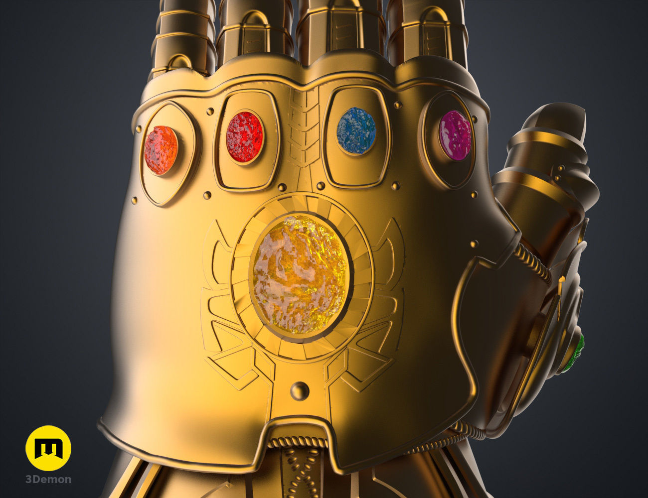 The Infinity Gauntlet - Wearable Replica 3D print model_3
