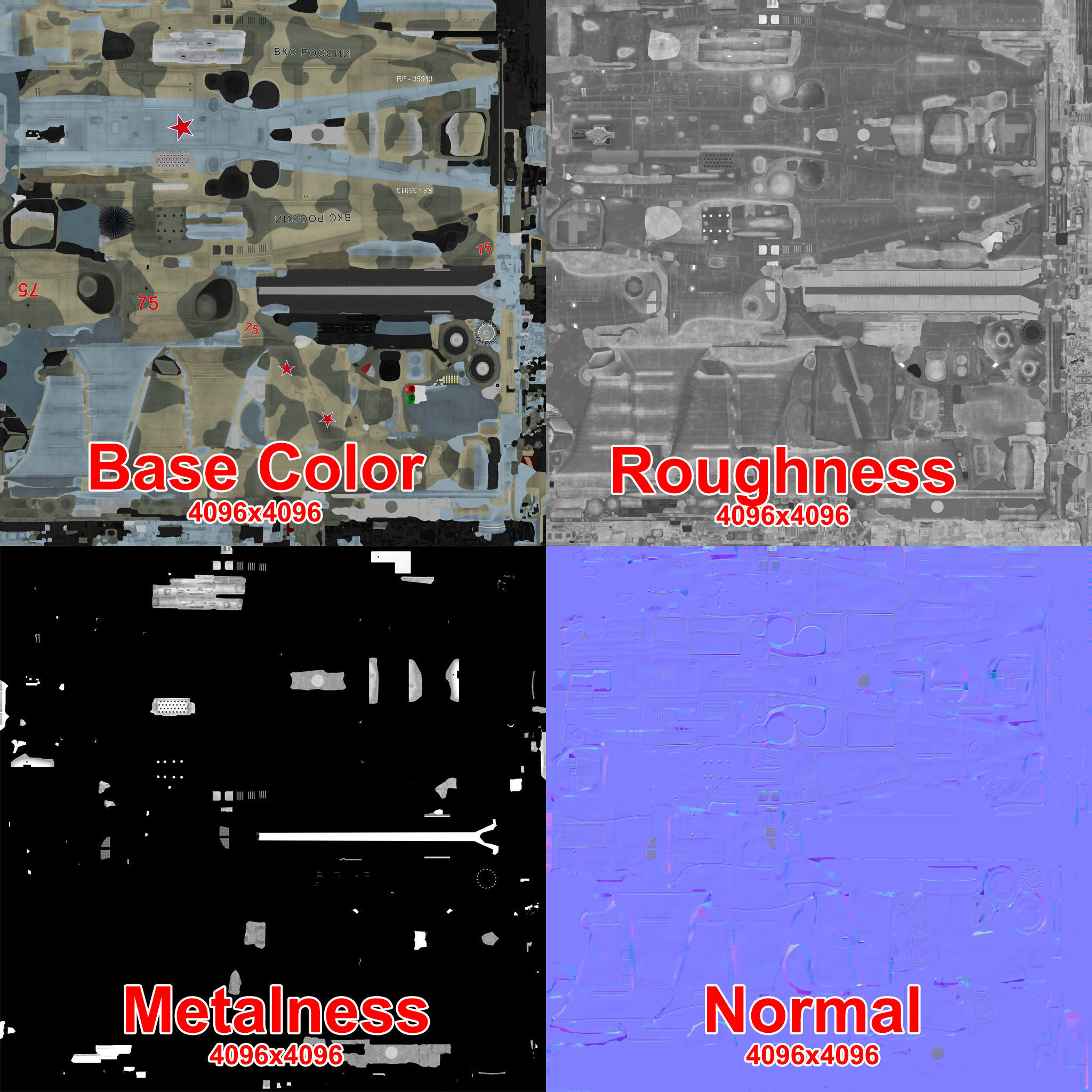 Kamov Ka-52 Alligator Camo Basic Animation Low-poly 3D model_31