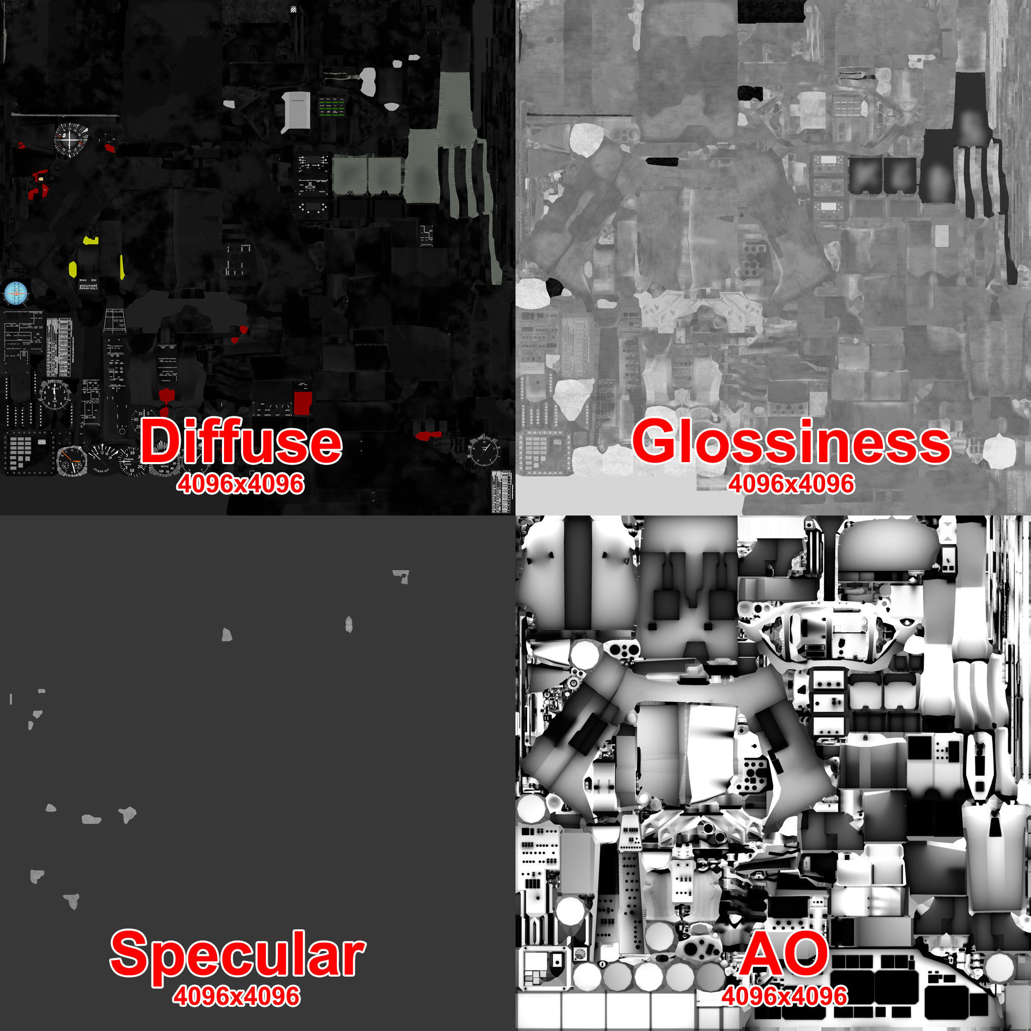 Kamov Ka-52 Alligator Camo Basic Animation Low-poly 3D model_28