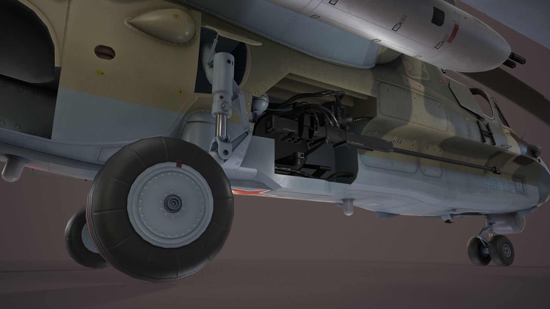 Kamov Ka-52 Alligator Camo Basic Animation Low-poly 3D model_5