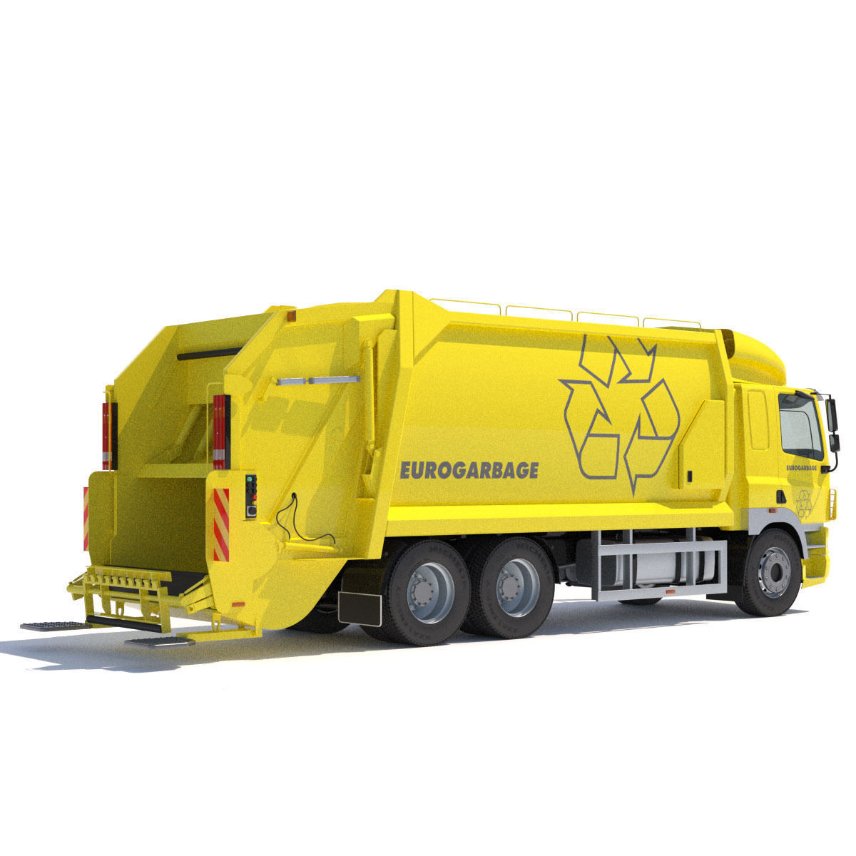 DAF CF 85 Garbage Truck 3D model_3