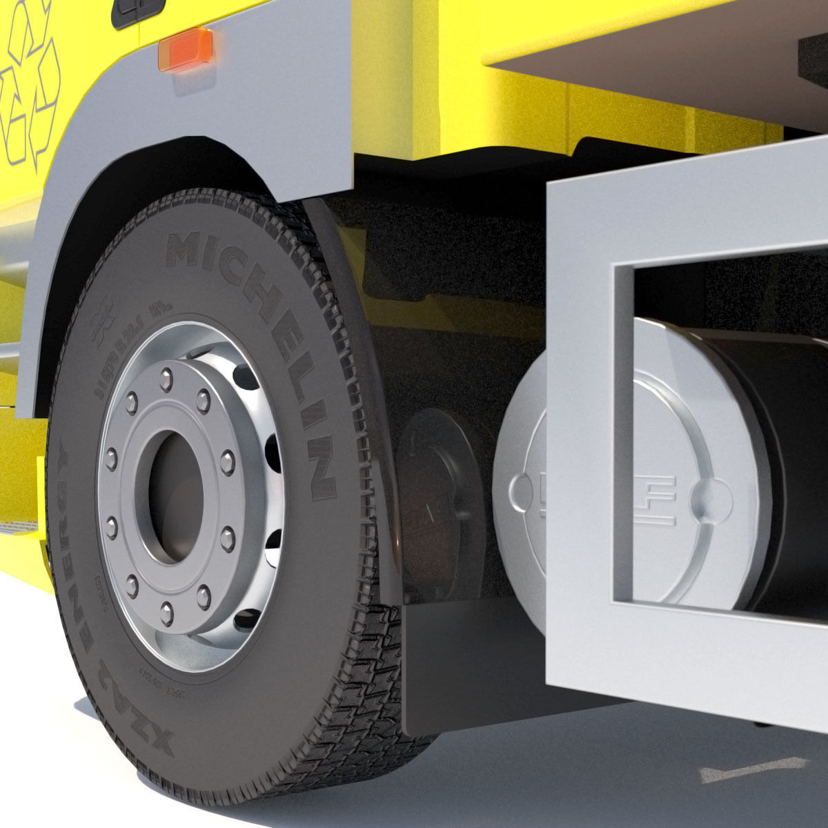 DAF CF 85 Garbage Truck 3D model_11