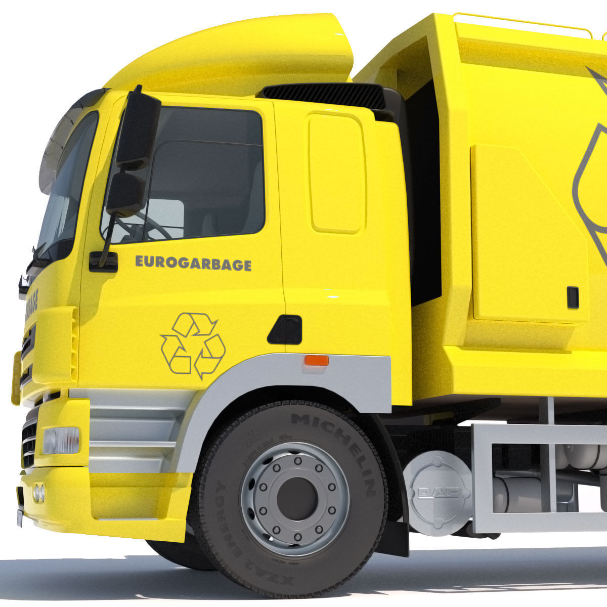 DAF CF 85 Garbage Truck 3D model_7