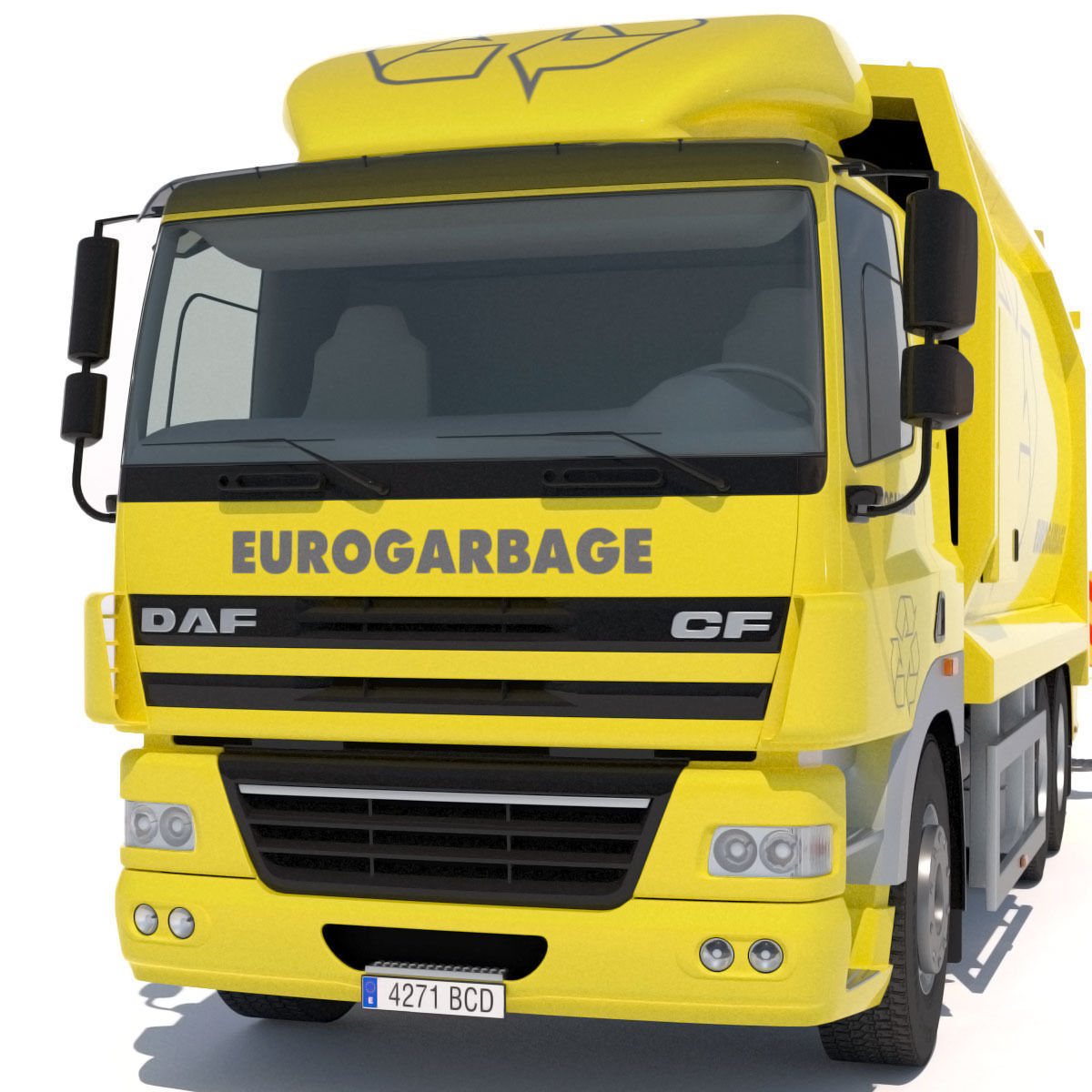 DAF CF 85 Garbage Truck 3D model_9