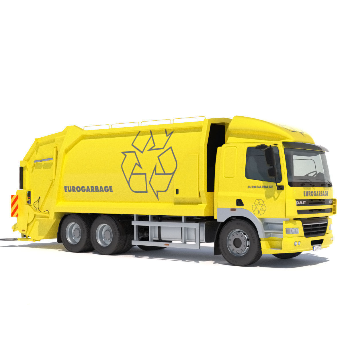 DAF CF 85 Garbage Truck 3D model_2