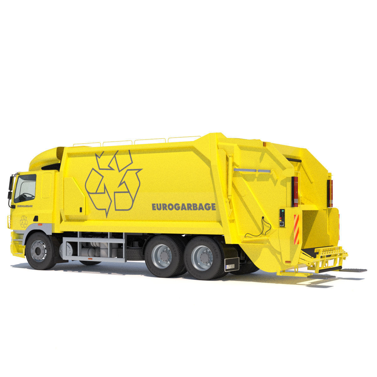 DAF CF 85 Garbage Truck 3D model_4