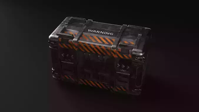 Sci-fi Box Low-poly 3D model Sci-fi Box Low-poly 3D model