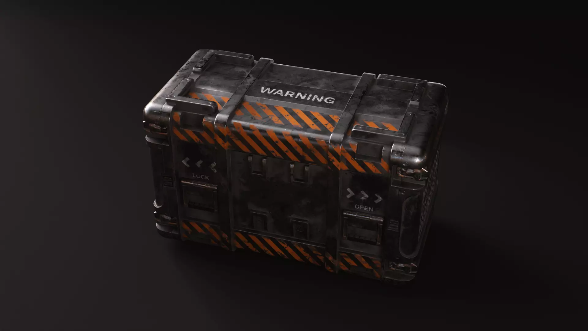 Sci-fi Box Low-poly 3D model_0