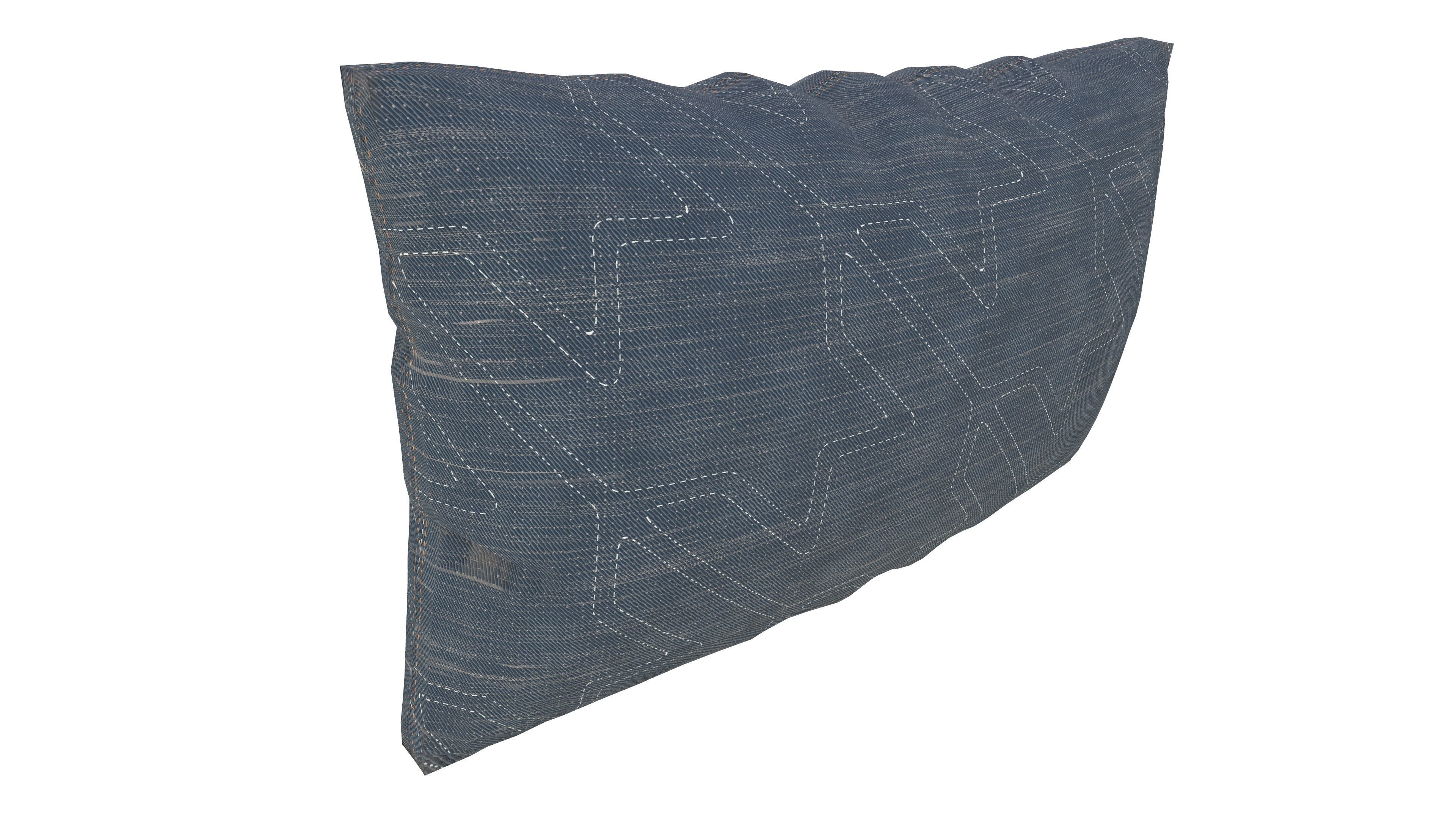 Pillow 3D Model AR VR Low-poly 3D model_5