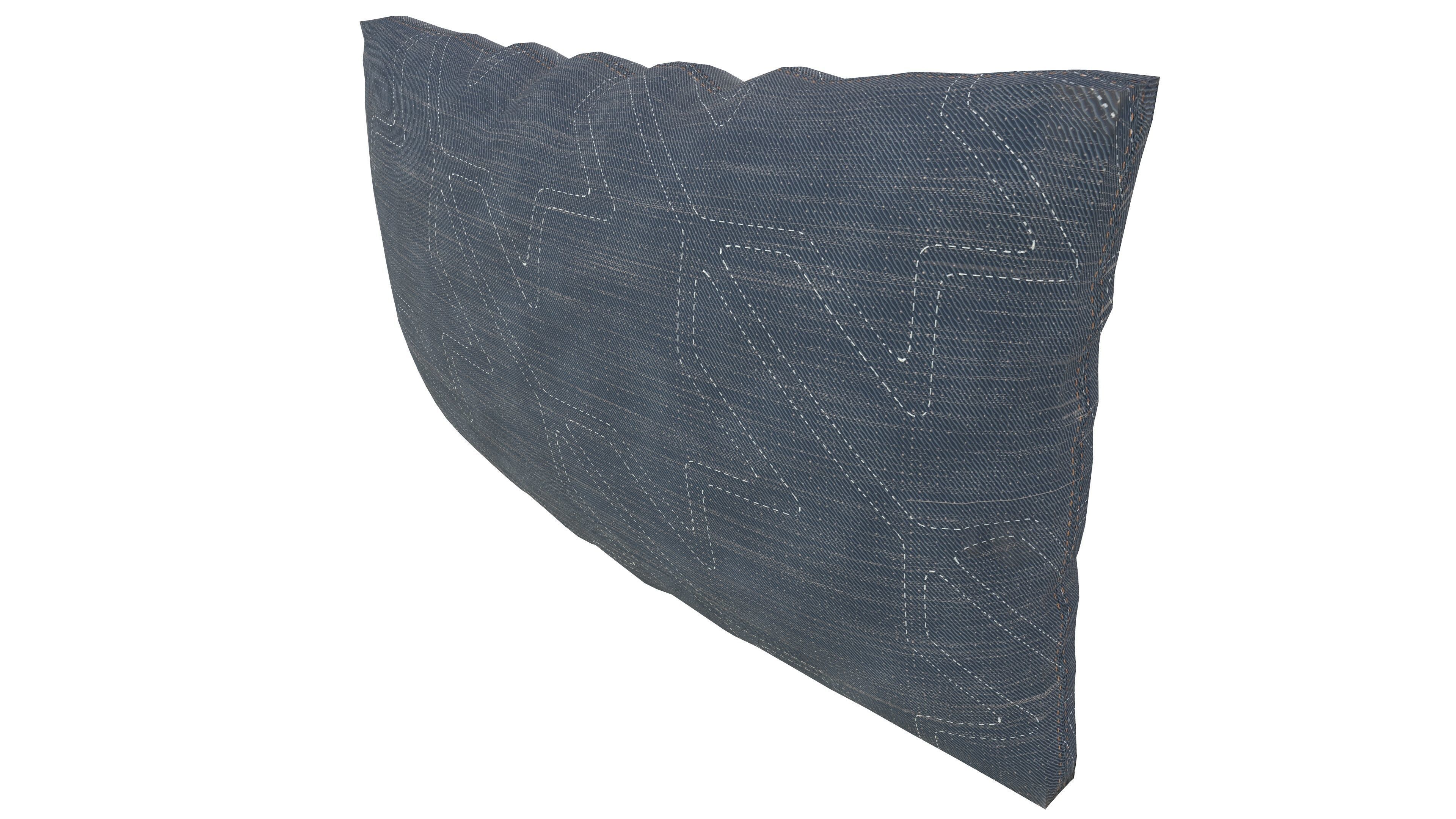 Pillow 3D Model AR VR Low-poly 3D model_8