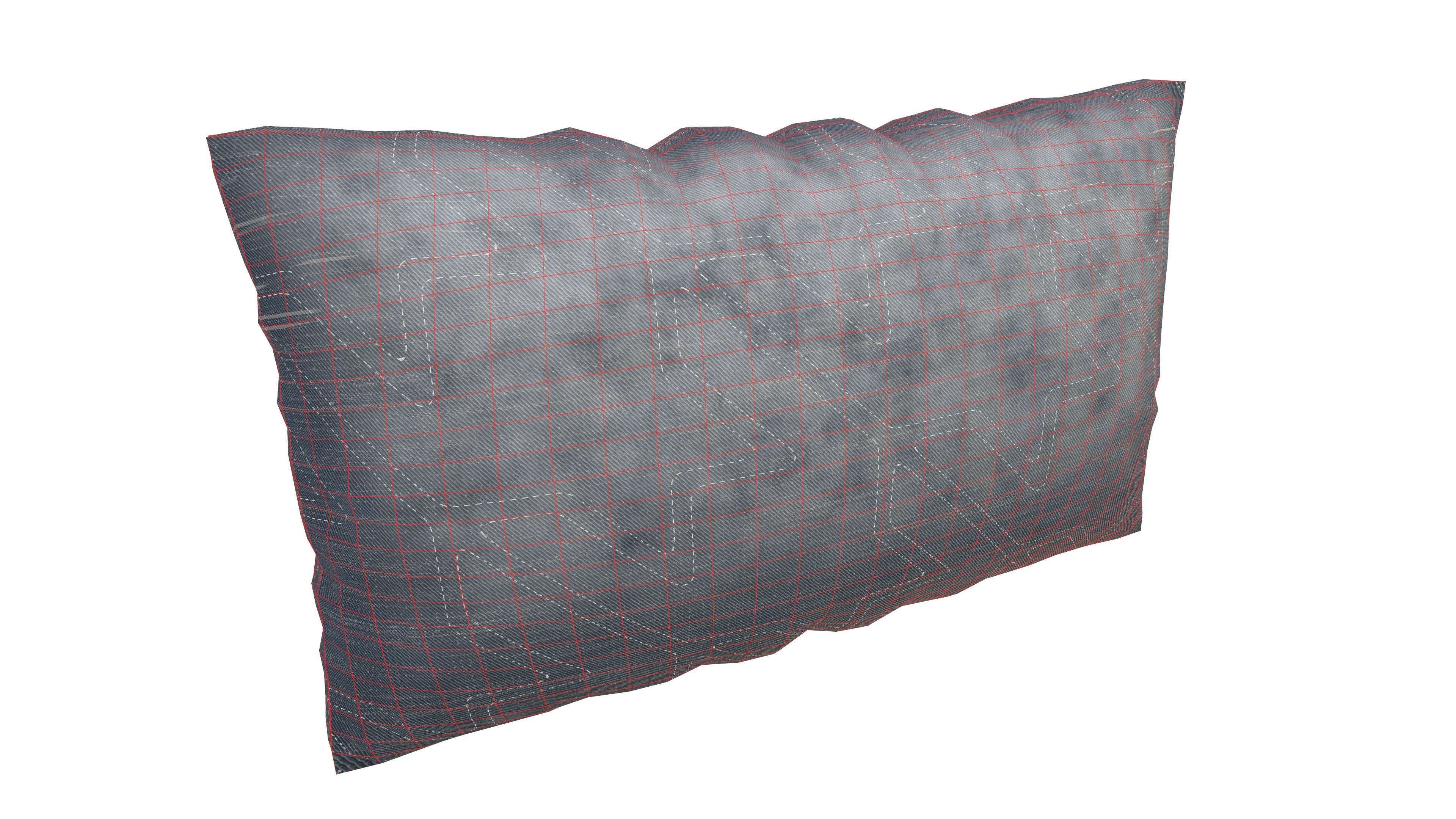 Pillow 3D Model AR VR Low-poly 3D model_12