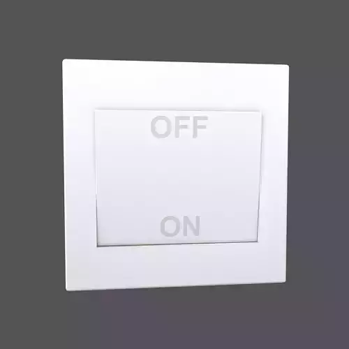 Light Switch With On Off Sign v1 001 Low-poly 3D model