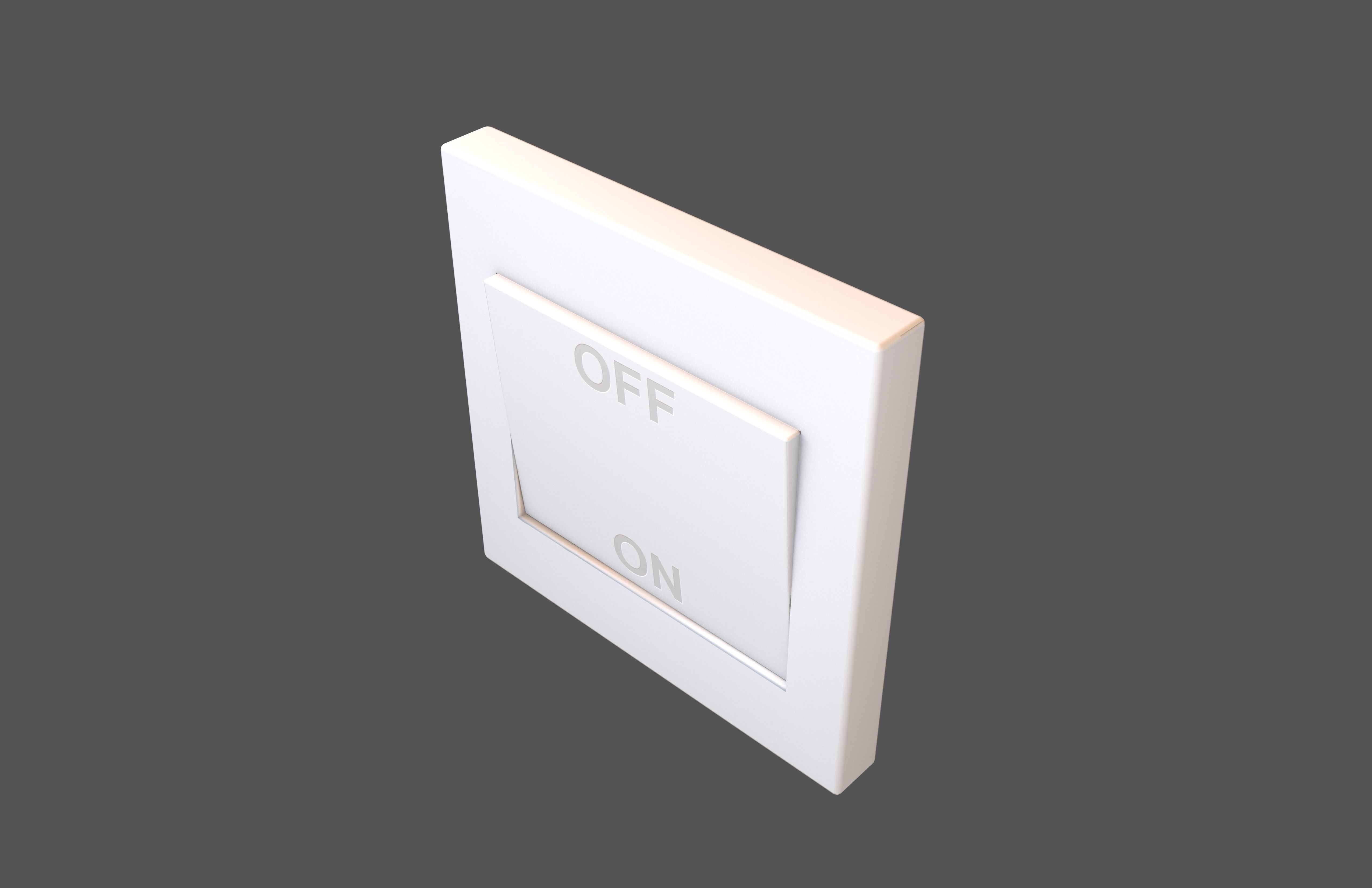 Light Switch With On Off Sign v1 001 Low-poly 3D model_2