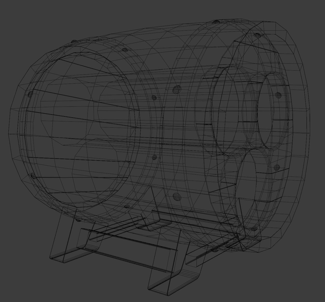 Wine Rack 3D  Wine Shelf  B-1 3D model_9