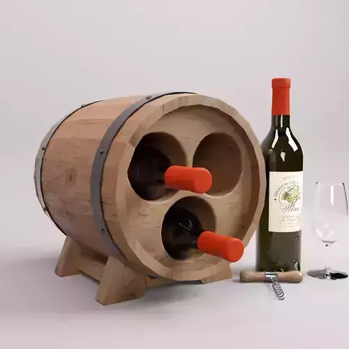Wine Rack 3D  Wine Shelf  B-1 3D model