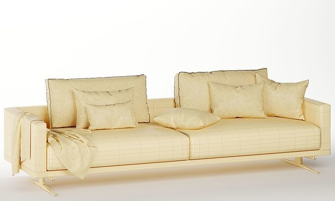 campiello sofa by flexform 3D model 4