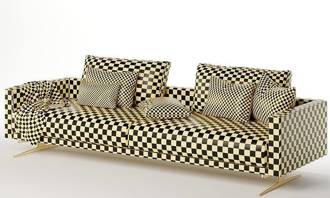 campiello sofa by flexform 3D model 5