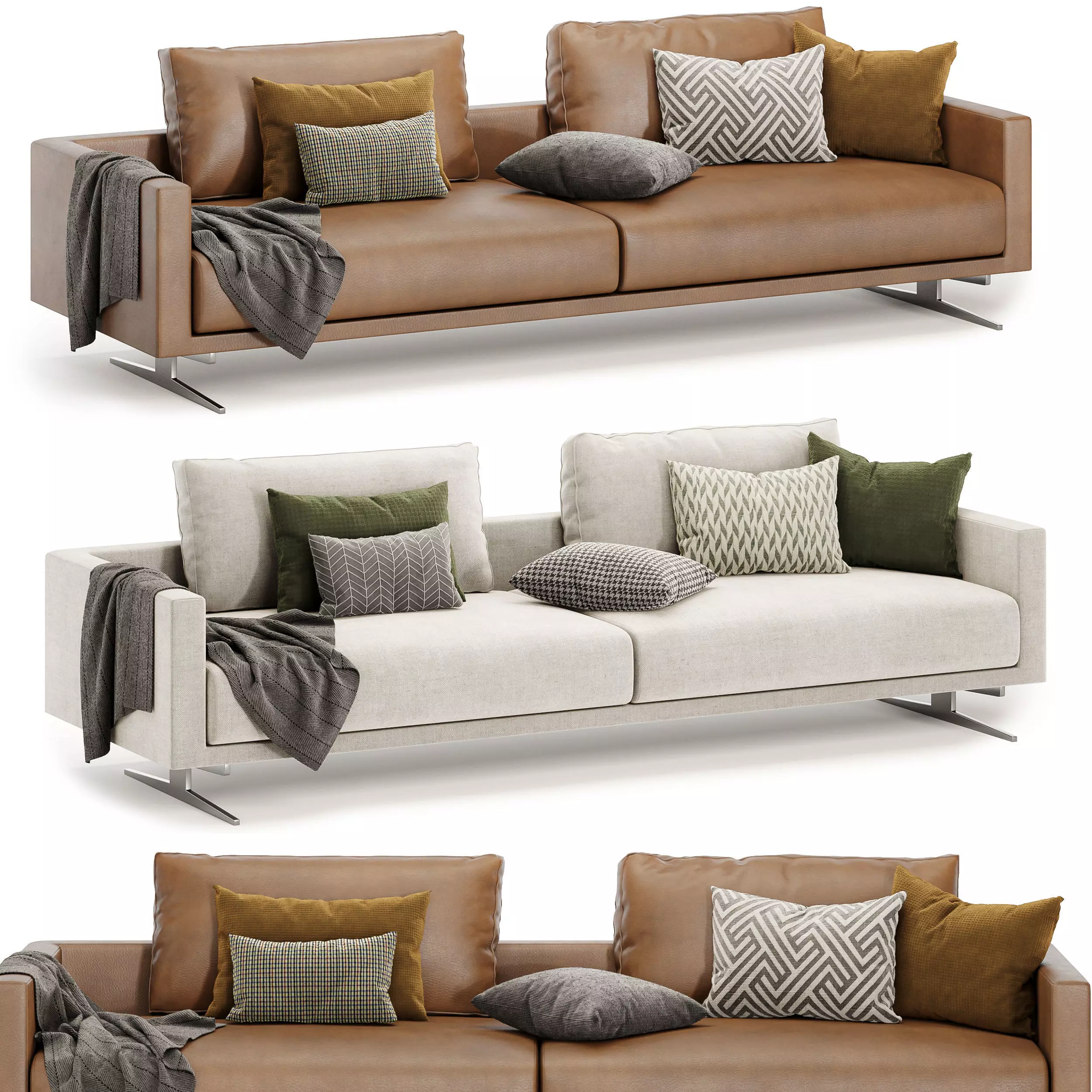 campiello sofa by flexform 3D model