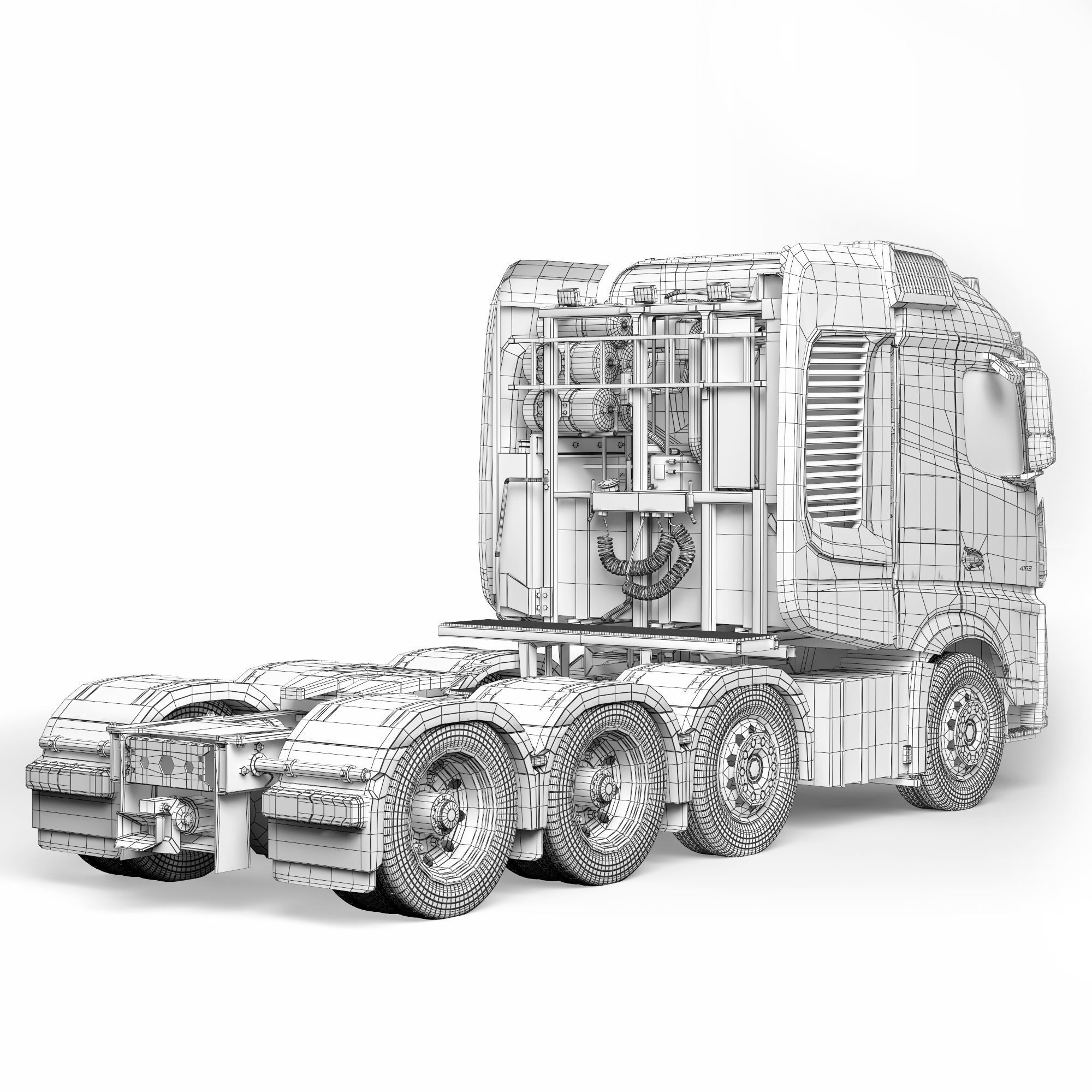 Mercedes-Benz Arocs 4163 8x4 2020 3D model_3