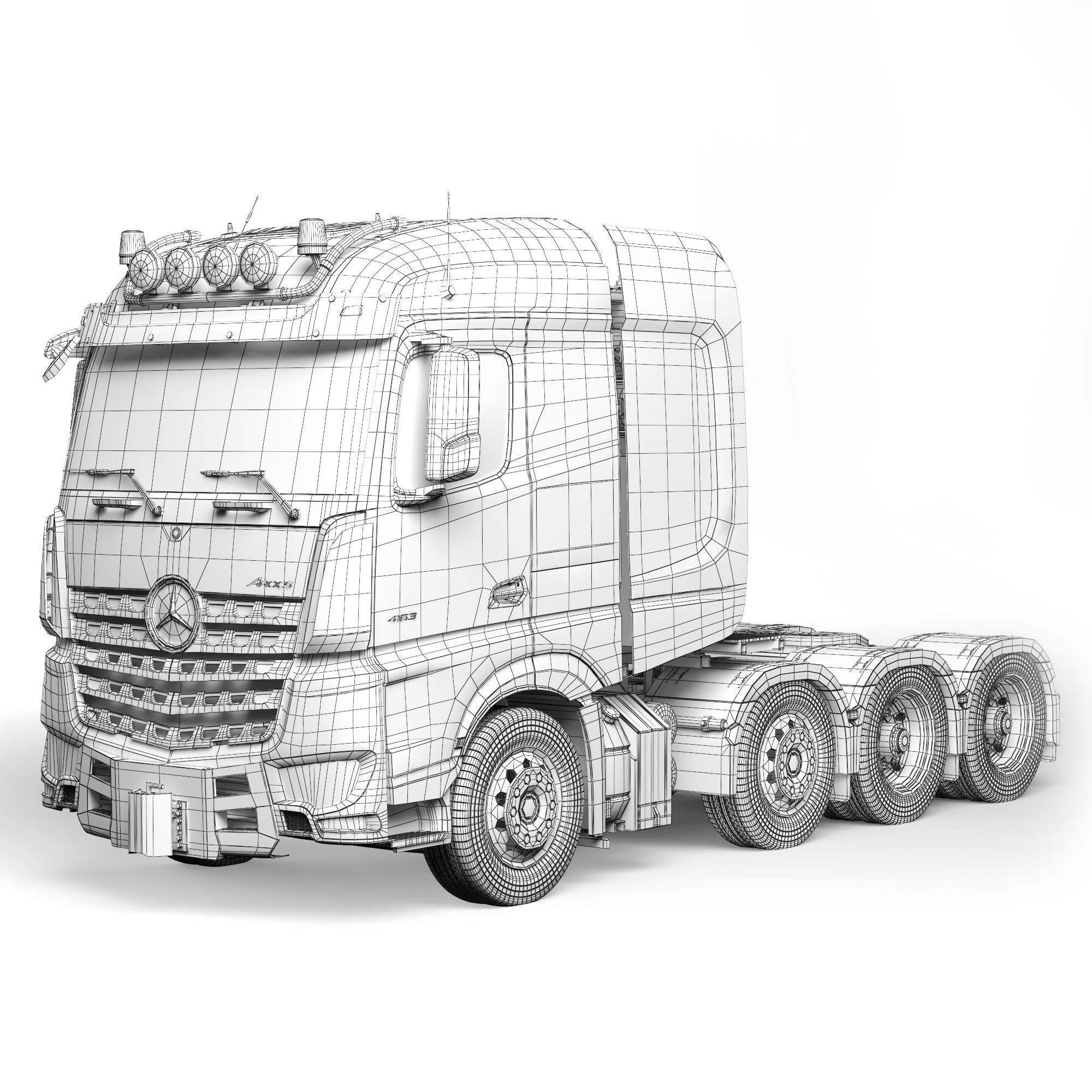 Mercedes-Benz Arocs 4163 8x4 2020 3D model_2