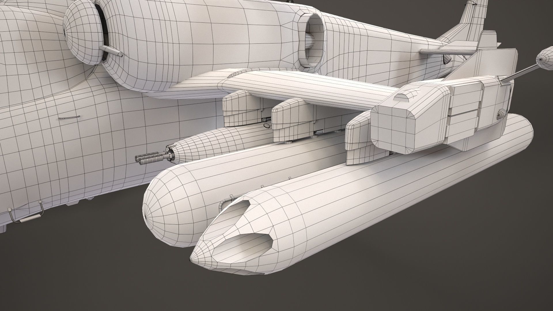 Kamov Ka-52 Alligator Dark Basic Animation Low-poly 3D model_21