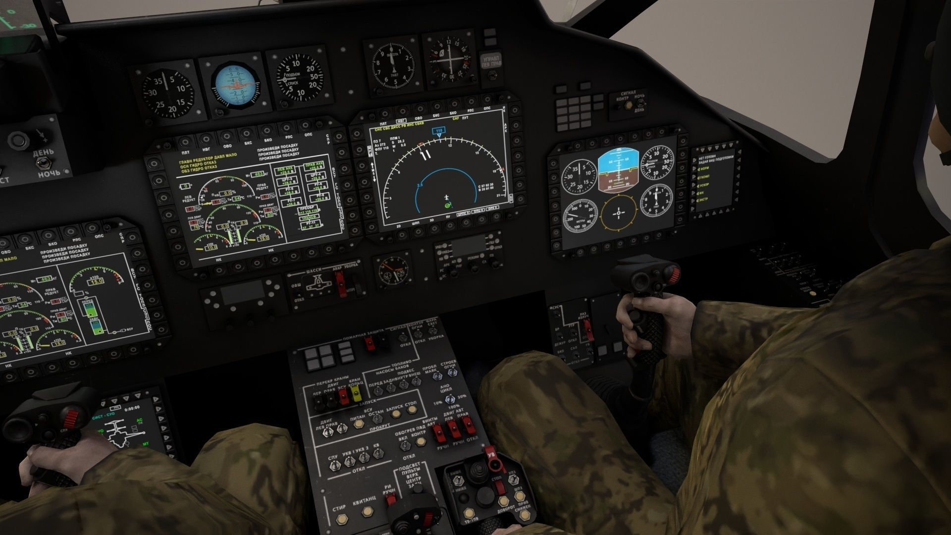 Kamov Ka-52 Alligator Dark Basic Animation Low-poly 3D model_11