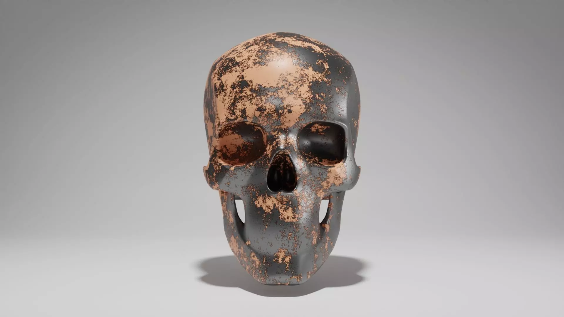 Skull 3D human from ancient egypt Low-poly 3D model