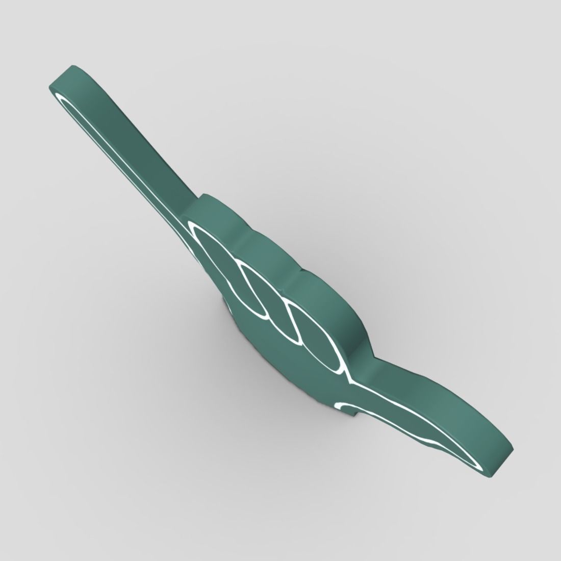 Foam Finger 4 Low-poly 3D model_7