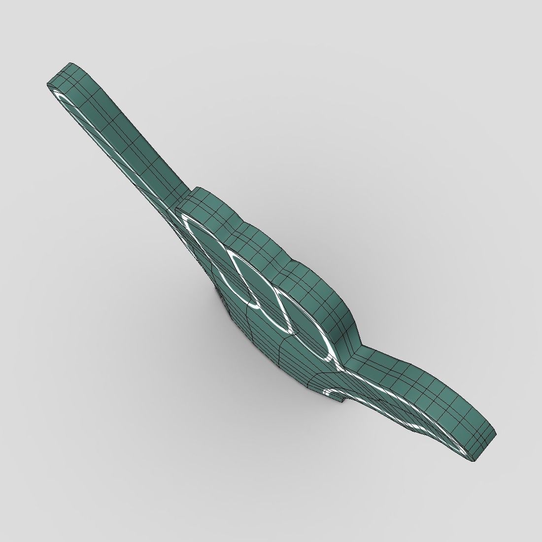 Foam Finger 4 Low-poly 3D model_8