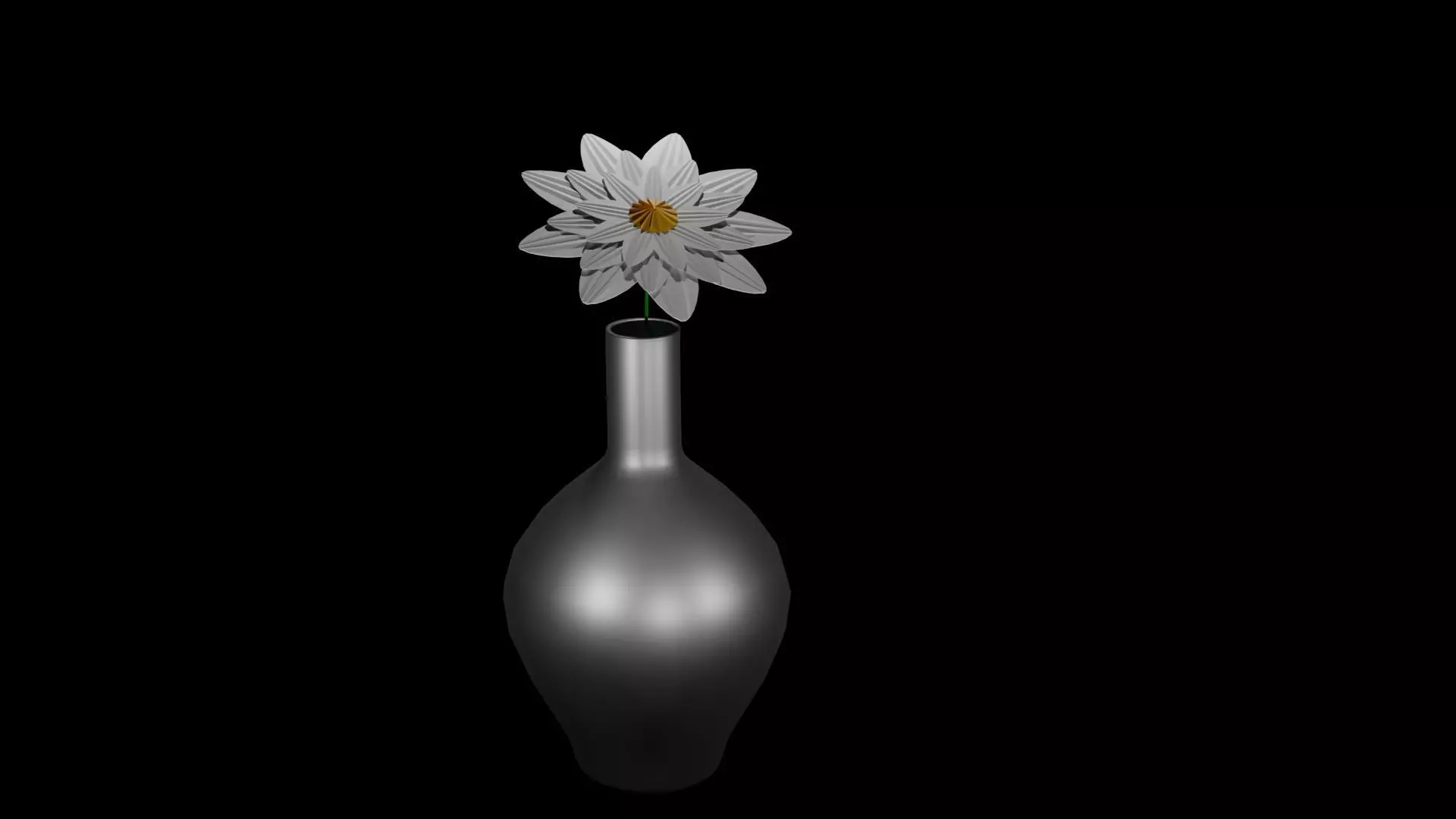 vase and flower Free 3D model