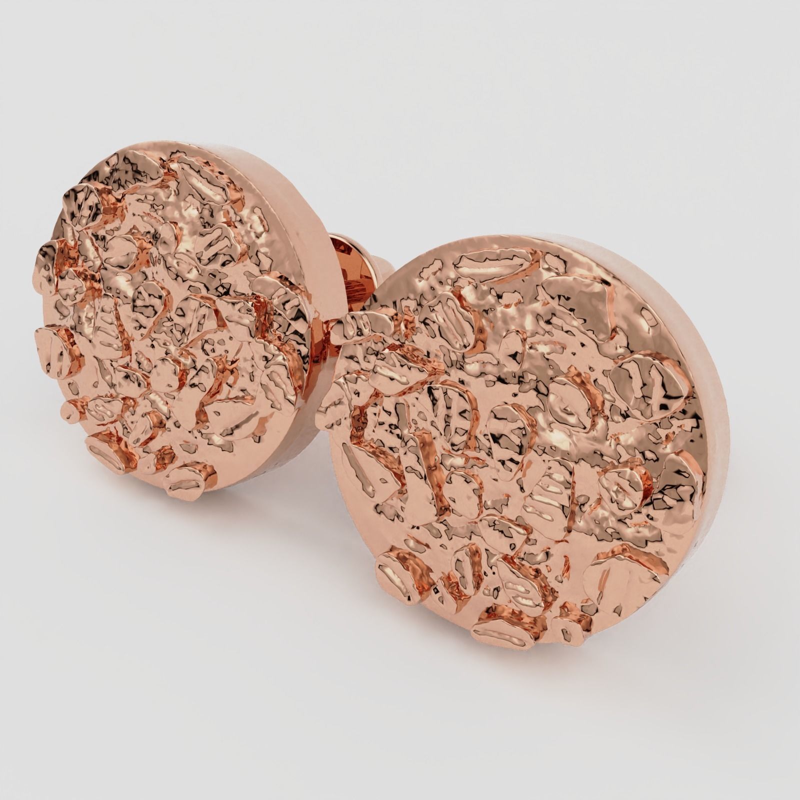 Nugget Earrings 3D print model_5