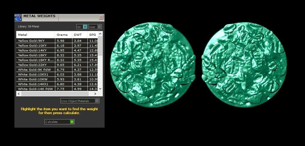 Nugget Earrings 3D print model_12